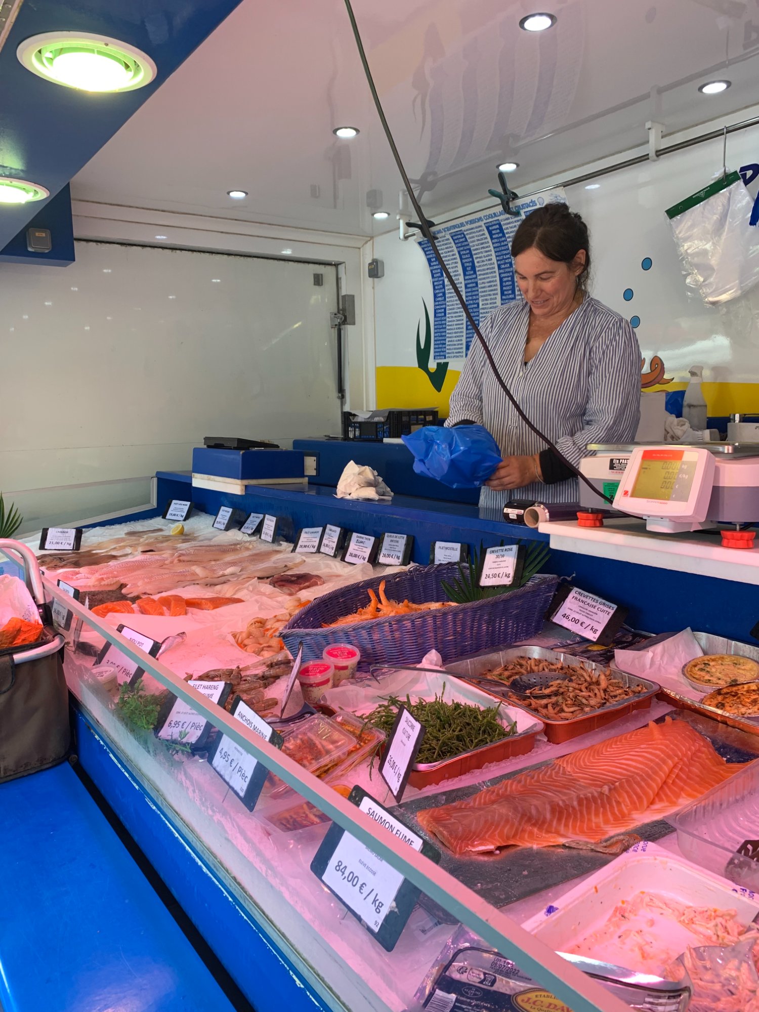 The fish stall at Eauze market
